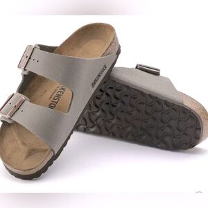 Birkenstock Unisex Arizona Birkibuc
Stone Sandals 42, men’s 9
